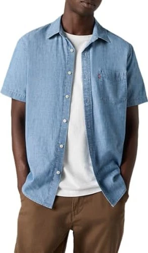 Levi's Sunset Standard Fit Pocket Hemd kurzarm sebastian/chambray light (Herren)
