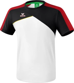 Erima Premium One 2.0 Running Laufshirt kurzarm weiß/schwarz/rot/gelb (Herren)