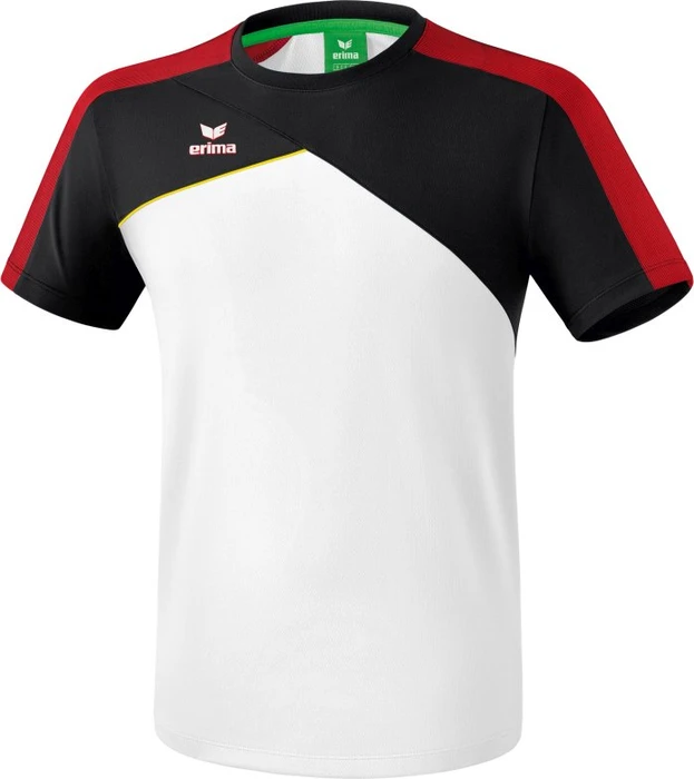 Erima Premium One 2.0 Running Laufshirt kurzarm weiß/schwarz/rot/gelb (Herren)