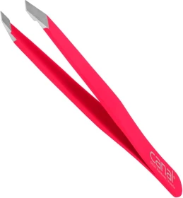 Canal Haarpinzette schräg 95mm fuxia