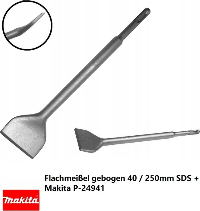 Makita Breitmeißel gekröpft, 40x200mm, 1 Stück