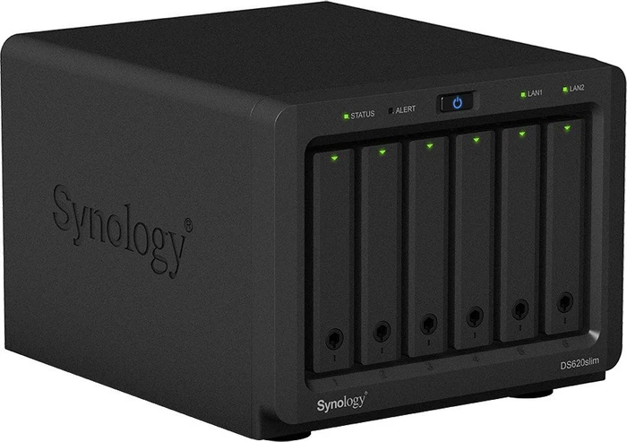 Synology DiskStation DS620slim, 2GB RAM, 2x RJ-45 1000Base-T, 2x USB-A 3.0
