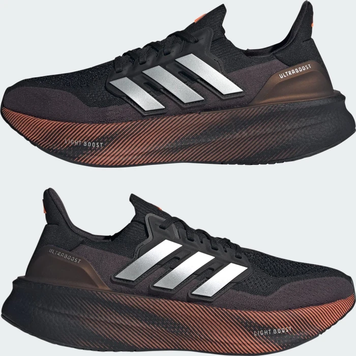 adidas Ultraboost 5 core black/silver metallic/lucid orange (Herren)