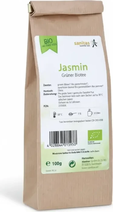 Sanitas Bio Grüner Tee Jasmin, 100g