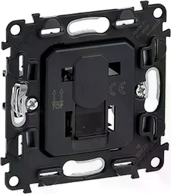 Legrand Datendose 1xRJ45 geschirmt für VALENA Life/Allure, Kategorie 6A STP, weiß
