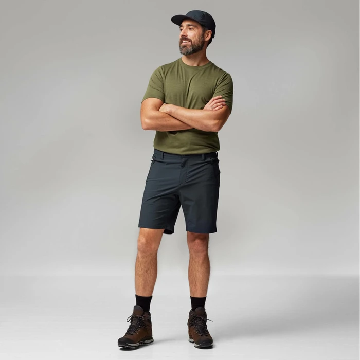 Fjällräven Abisko Trail Stretch Shorts Hose kurz dark navy (Herren)