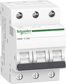 Schneider Electric Leitungsschutzschalter K60N 3P, 32A, C Charakteristik, 6kA