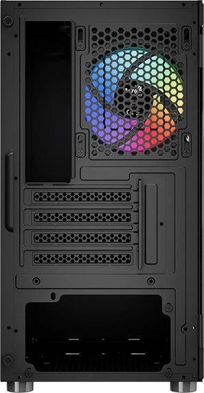 AeroCool CS-111 [V2] Black, Glasfenster