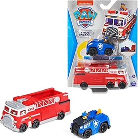 Spin Master Paw Patrol - True Metal Team 2er Set Feuerwehrwagen und Polizeiauto