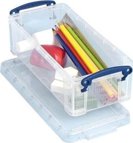 Really Useful Box Aufbewahrungsbox, 0.9l, transparent