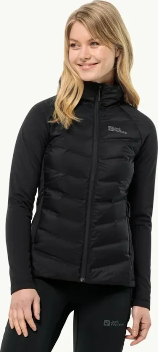 Jack Wolfskin Tasman Down Hybrid Funktionsjacke schwarz (Damen)