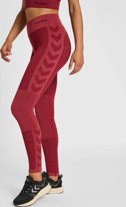 hummel CLEA Seamless Tight Hose lang cabernet (Damen)