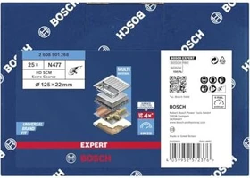 Bosch Professional EXPERT N477 SCM Schleifscheibe extra grob, 125x22mm, 25 Stück