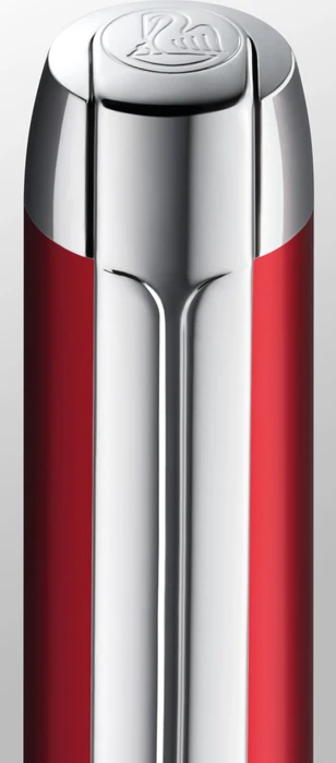 Pelikan Pura P40 bordeaux/silber, rechte Hand, fein