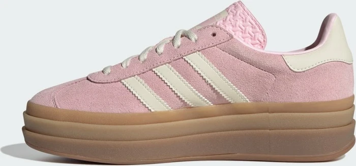 adidas Gazelle Bold clear pink/cream white/gold metallic (Damen)