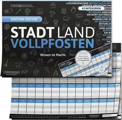 Stadt Land Vollpfosten - Blue Edition
