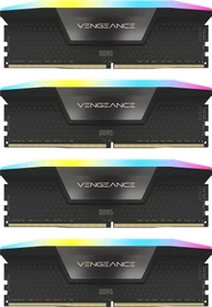 Corsair Vengeance RGB schwarz UDIMM 64GB Kit, DDR5-6000, CL36-36-36-76