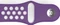 Hama Ersatzarmband Sport für Fitbit Charge 3/4 grau/violett Vorschaubild