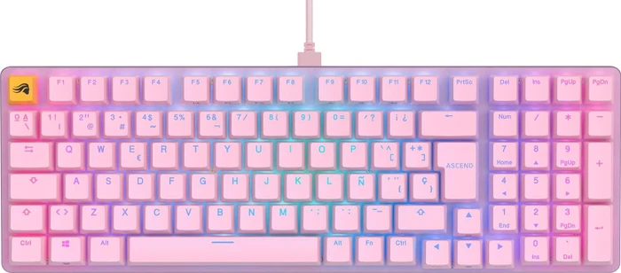 Glorious GMMK 2 Full Size, 96%, rosa, LEDs RGB, Glorious Fox Linear, USB, ES