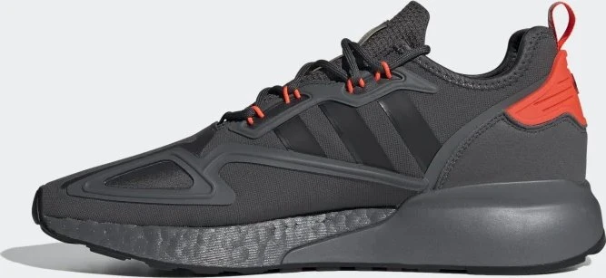 adidas ZX 2K Boost grey six/core black/solar red (Herren)