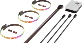 Hyte LS10 qRGB Light Strips, LED-Controller, 3x RGB-LED-Streifen