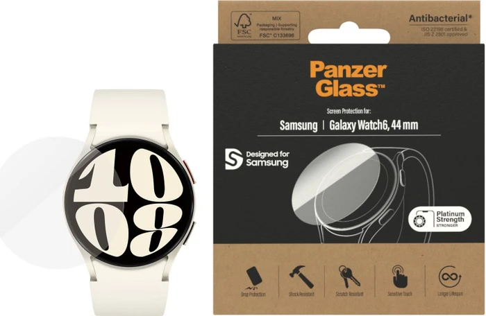 PanzerGlass Displayschutz für Samsung Galaxy Watch 6 44mm