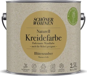 Schöner Wohnen Naturell Kreidefarbe innen blütenzauber warmes gelb, 2.5l