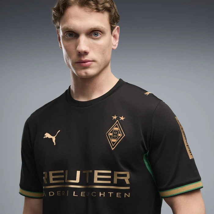 Puma Borussia Mönchengladbach 2026/2027 Auswärtstrikot kurzarm puma black/archive green (Herren)
