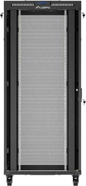 Lanberg 19" Rackschrank 37HE, LCD, freistehend, Flat Pack, V2, Gitternetztür, IP20, RAL 9004, 1000mm tief