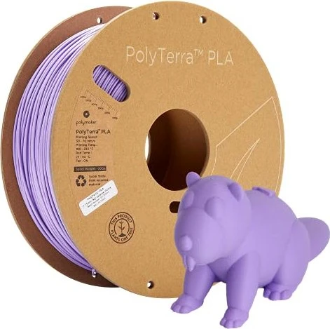 Polymaker PolyTerra PLA, lavender purple, Spule, 1.75mm, 1.00kg