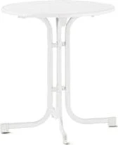 Sieger Boulevard mecalit-Pro Klapptisch 70cm weiß/marmordekor weiß