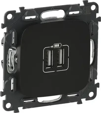 Legrand Valena Allure USB-Ladedose 2400mA, schwarz