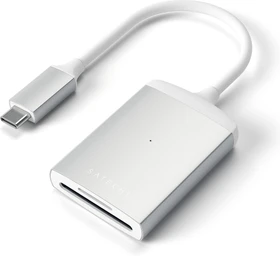 Satechi Type-C UHS-II silver Dual-Slot-Cardreader, USB-C 3.0 [Stecker]