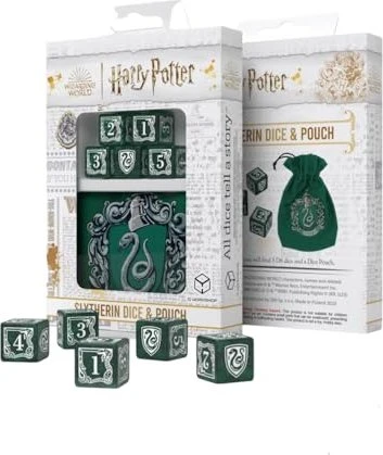 Q-Workshop Harry Potter Slytherin Dice & Pouch