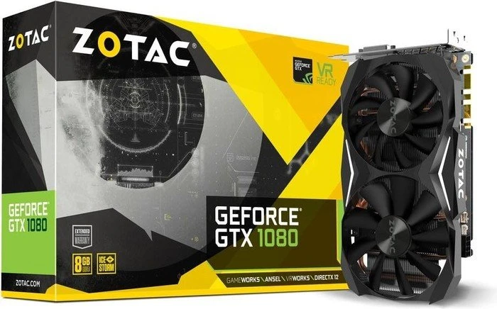 Zotac GeForce GTX 1080 Mini, 8GB GDDR5X, DVI, HDMI, 3x DP
