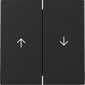 Gira Wippe 2fach mit Pfeilsymbol, schwarz matt