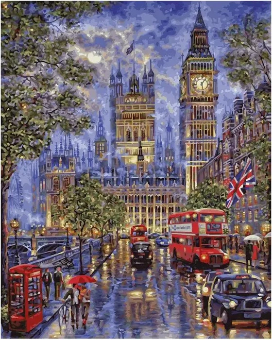 Schipper Arts & Crafts Malen nach Zahlen Vollmond über London