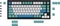 Keychron Q1/Q2/K2 OEM Dye-Sub Keycap-Set Iceberg, Kunststoff (PBT), Iceberg, blau/türkis/weiß, 97 Tasten (83+14), ANSI-US Vorschaubild
