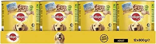 Pedigree mit 3 Sorten Geflügel in Pastete, 9.60kg (12x 800g)