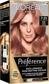 L'Oréal Récital Préférence Haarfarbe 7.23 dark rose gold
