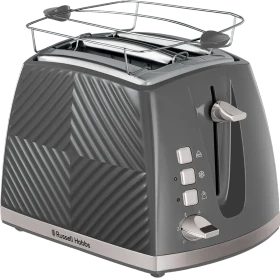 Russell Hobbs Groove Toaster grau