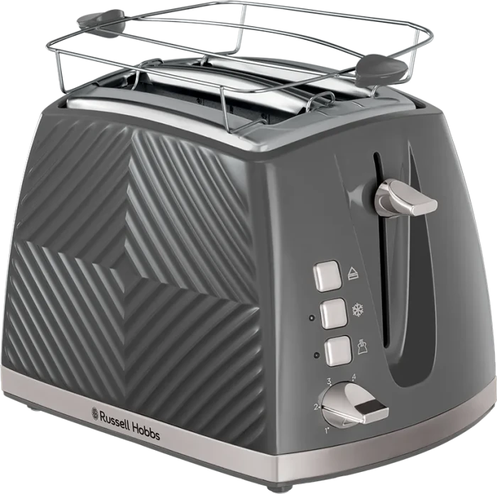 Russell Hobbs Groove Toaster grau