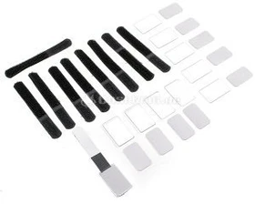 LABEL THE CABLE LTC Mini Tags Klett-Kabelbinder, schwarz, 10er-Pack