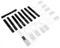 LABEL THE CABLE LTC Mini Tags Klett-Kabelbinder, schwarz, 10er-Pack Vorschaubild