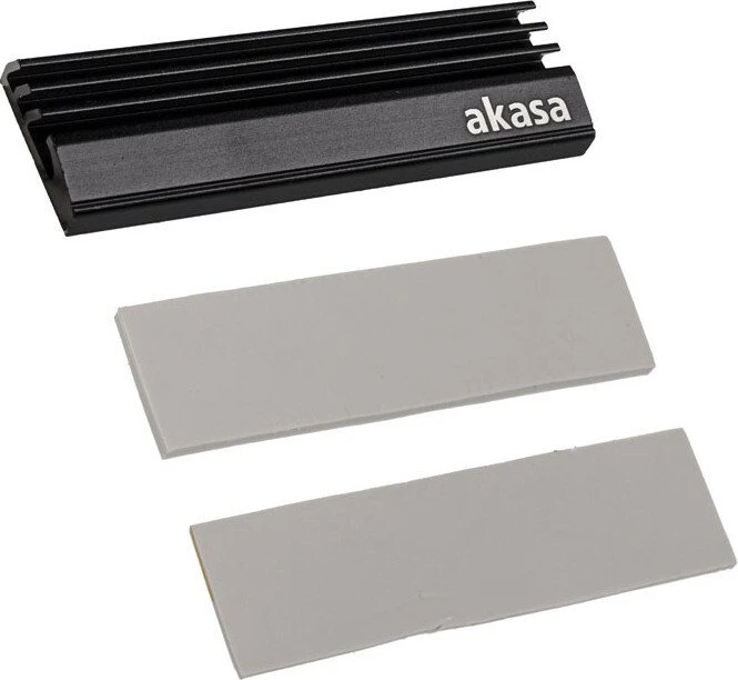 Akasa M.2 SSD to PCIe adapter card with heatsink cooler