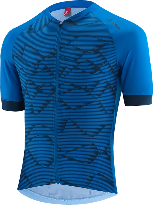 Löffler Full-Zip Tecton Hotbond RF Trikot kurzarm indigo (Herren)