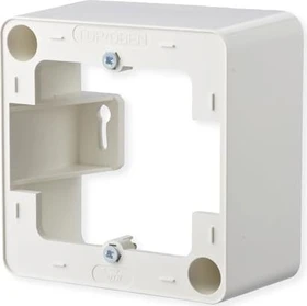 Metz Connect Aufputzrahmen 85x85x43mm 1fach, reinweiß