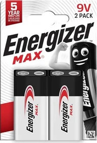 Energizer Max 9V-Block, 2er-Pack