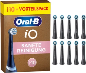 Oral-B iO Sanfte Reinigung Ersatzbürste schwarz, 10 Stück