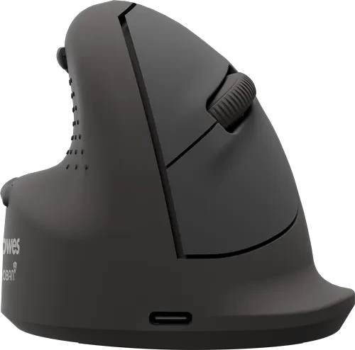 Fellowes Breyta Plus Vertical Mouse, medium, Linkshänder, schwarz, USB/Bluetooth
